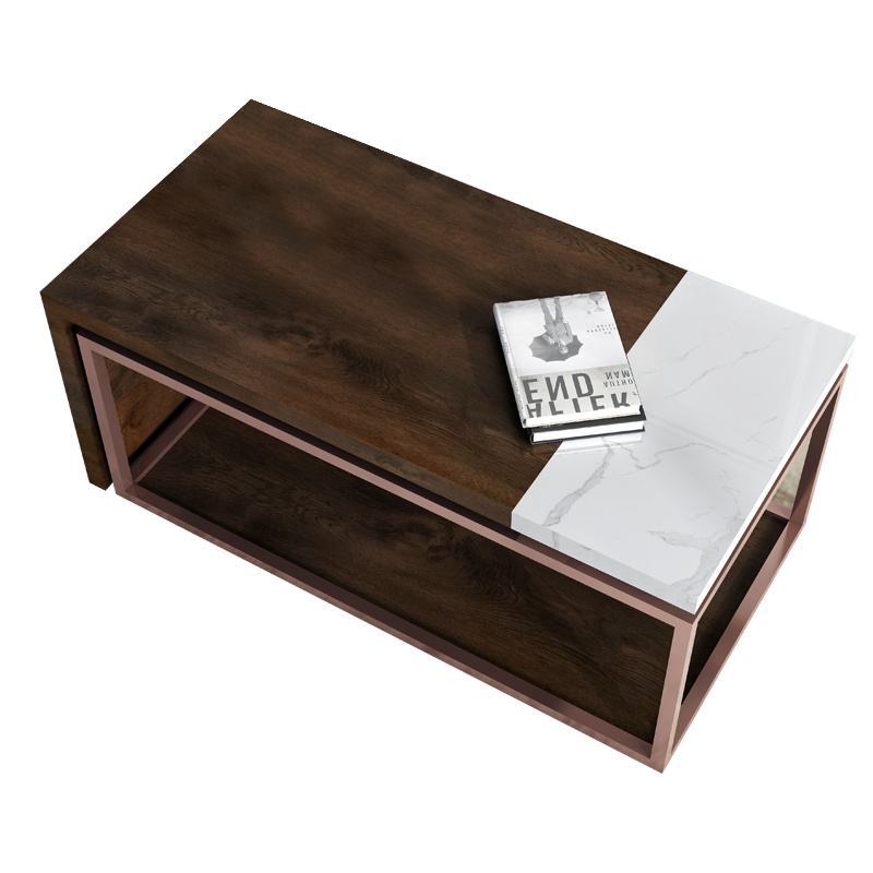 中铝绿萝美巢 铝制茶几电视柜组合套装现代简约茶几定制客厅北欧轻奢茶几沙发组合 全铝家具定制 家装定制 定制诚意金非商品价