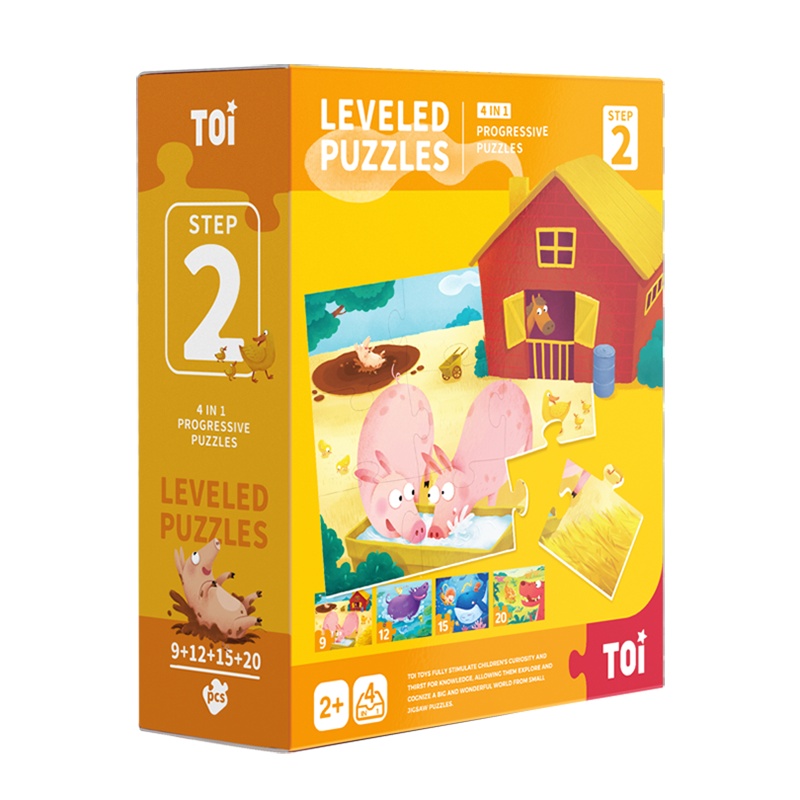 TOI图益拼图 儿童益智进阶智力动脑大块拼图 场景动物宝宝幼儿男孩女孩玩具2-3-4-5-6岁+生日六一礼物