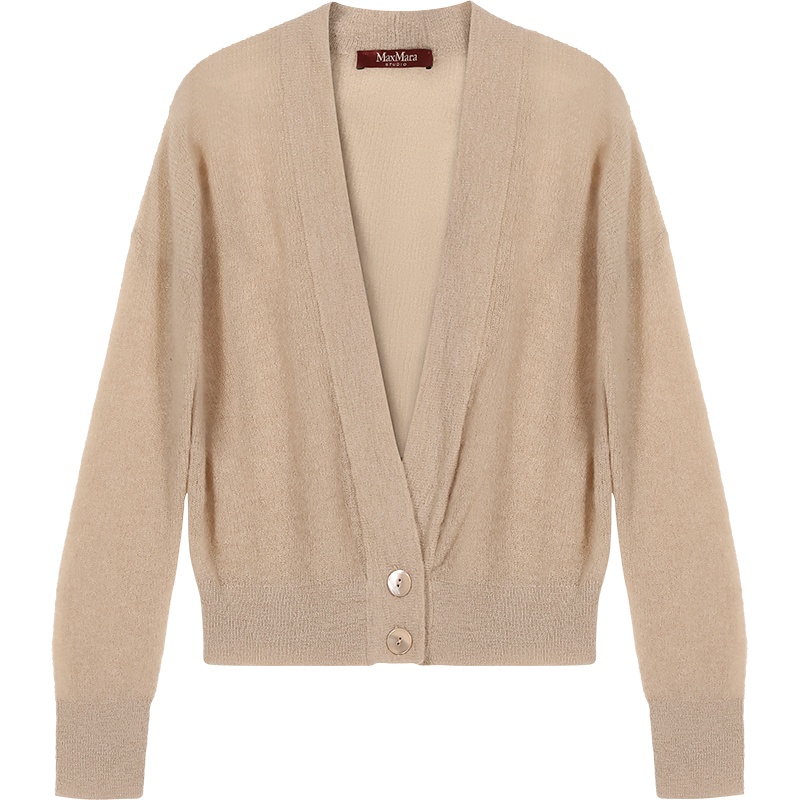 MAX MARA STUDIO 麦丝玛拉 女士锦纶/马海毛长袖开襟衫 PANIA