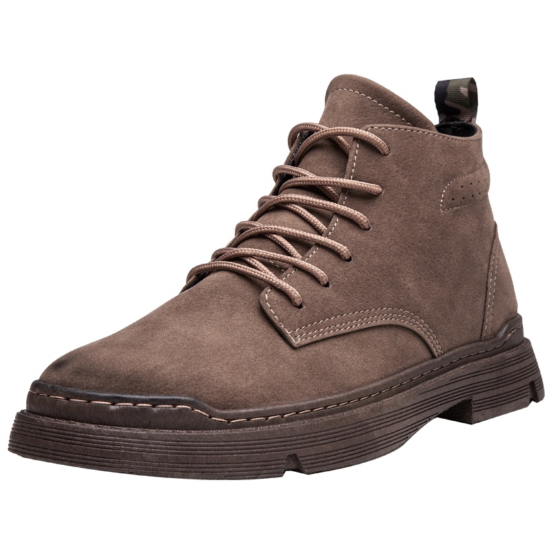 男鞋2019秋新款马丁靴时尚休闲皮鞋高帮靴子英伦潮流百搭男靴