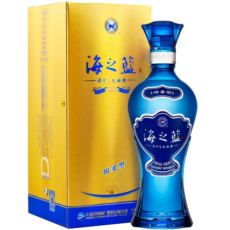 洋洋河(YangHe) 蓝色经典 海之蓝 42度 480ml 单瓶装 (团购,6瓶起售)