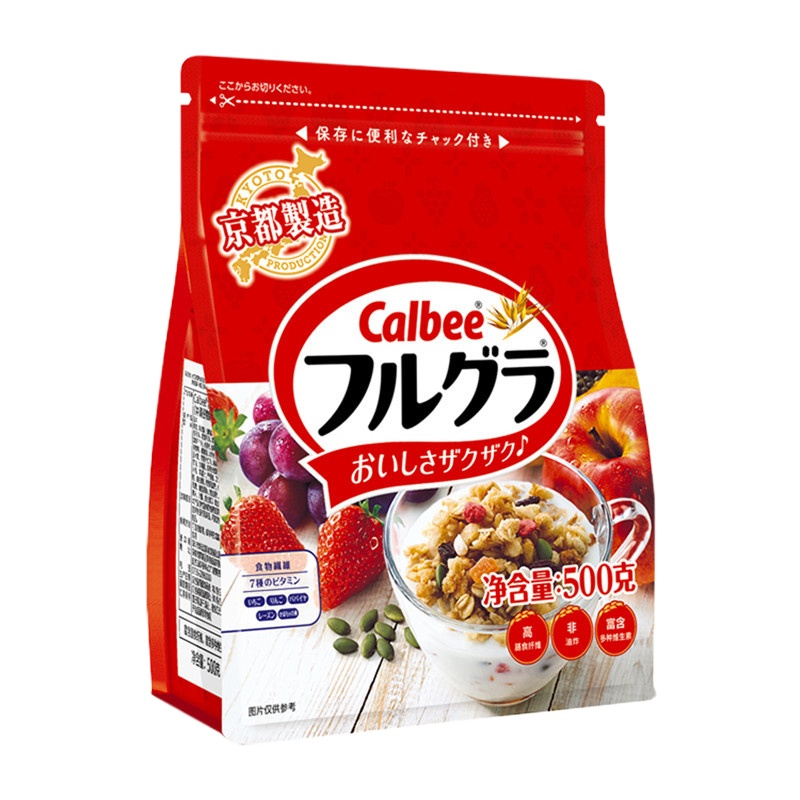 卡乐比 水果燕麦片500g冲饮即食营养健康早餐谷物代餐零食品