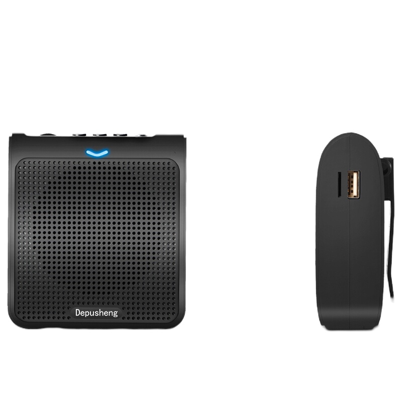 V3小蜜蜂扩音器大功率教学专用教师导游腰挂音响喇叭喊话器SD卡便携式播放器 V3便携式小蜜蜂扩音器黑色