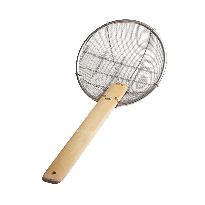 是尚 捞篱 木柄笊篱滤网 5个装 F钢网厘6寸20CM