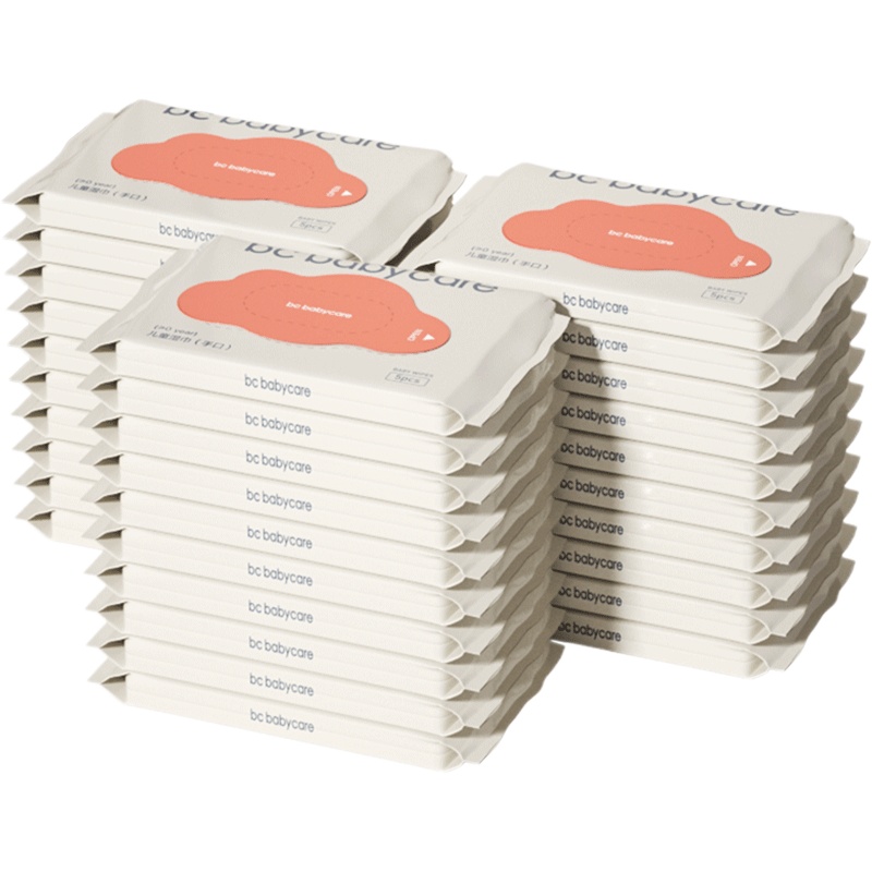 babycare婴儿湿巾湿纸巾成人可用湿巾 5抽*30包