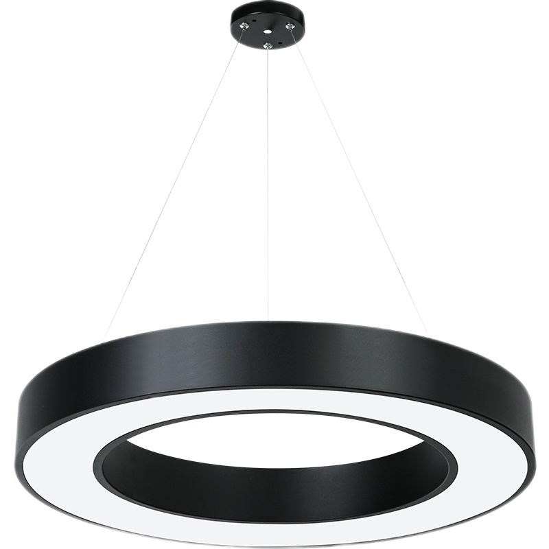 led长条灯办公吊灯创意个性造型办公灯简约现代写字楼超亮工业风