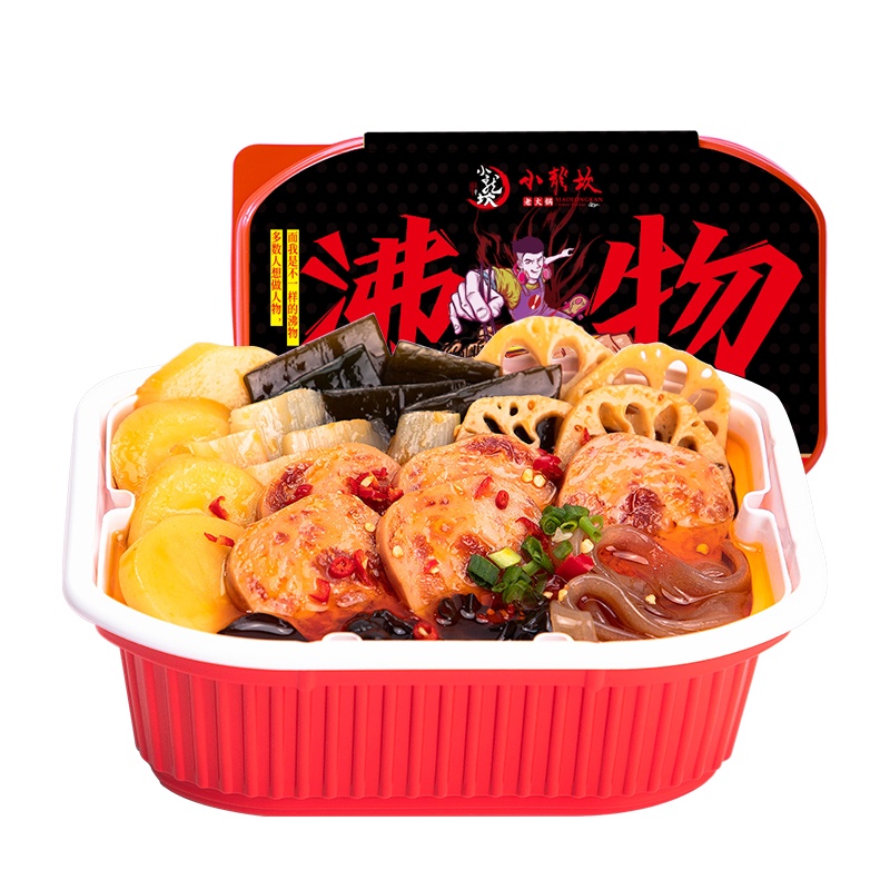 (清仓、单件免邮)小龙坎沸物麻辣午餐肉390g自热火锅小火锅速食网红自助火锅自煮火锅即食速食荤菜