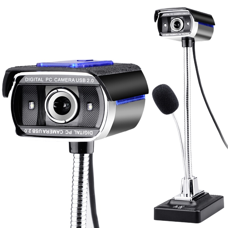 RHM 奥速 高清数码摄像头 F11 最大分辨率: 1920*1080 内置麦克风 黑色 24.5cm*9cm*6cm