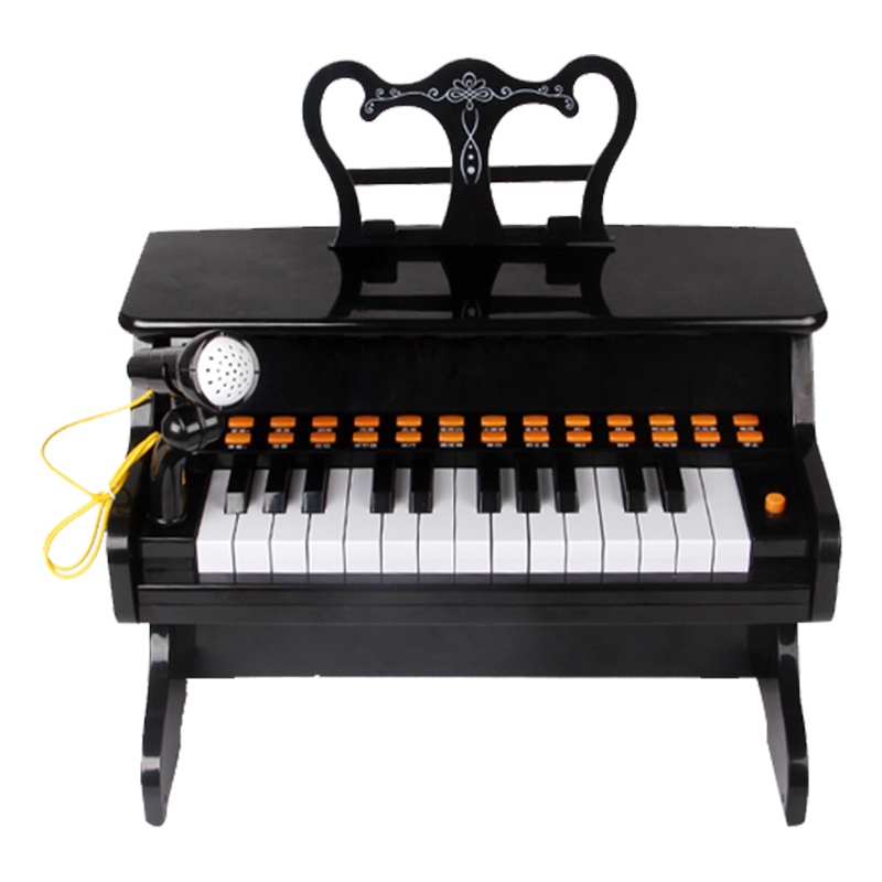 宝丽 朗朗之声 古典钢琴 儿童电子琴带麦克风宝宝钢琴可插电源早教益智玩具