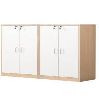 卡里鳄带隔板柜多用资料档案柜小矮柜KLE—PFG45木柜储物柜带抽屉对开门柜半截矮柜