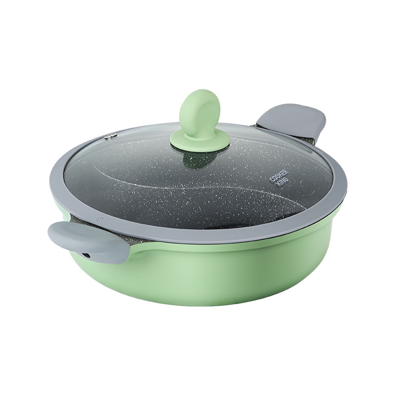 炊大皇竹青石鸳鸯火锅HG30ZQ