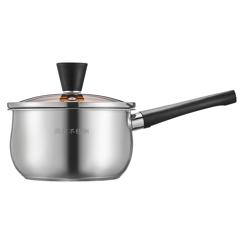 炊大皇奶锅不锈钢泡面锅家用宝宝辅食锅煎煮一体通用锅NG16KJ