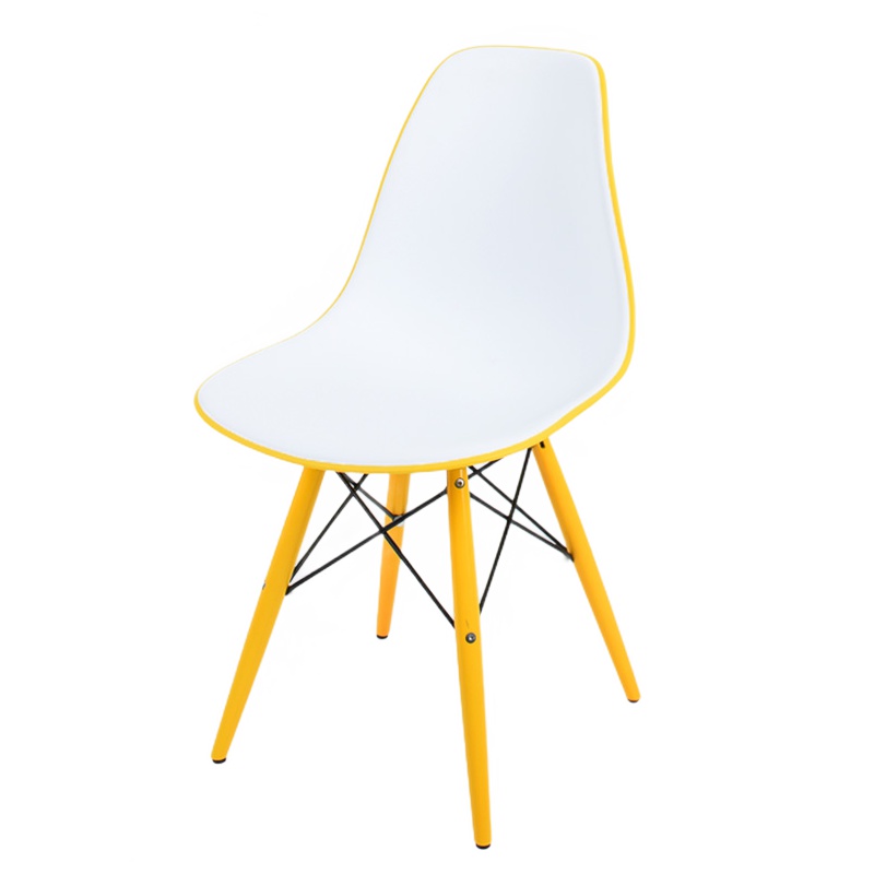 星威伊姆斯椅家用餐桌餐椅实木靠背椅创意咖啡厅休闲座椅塑料椅子