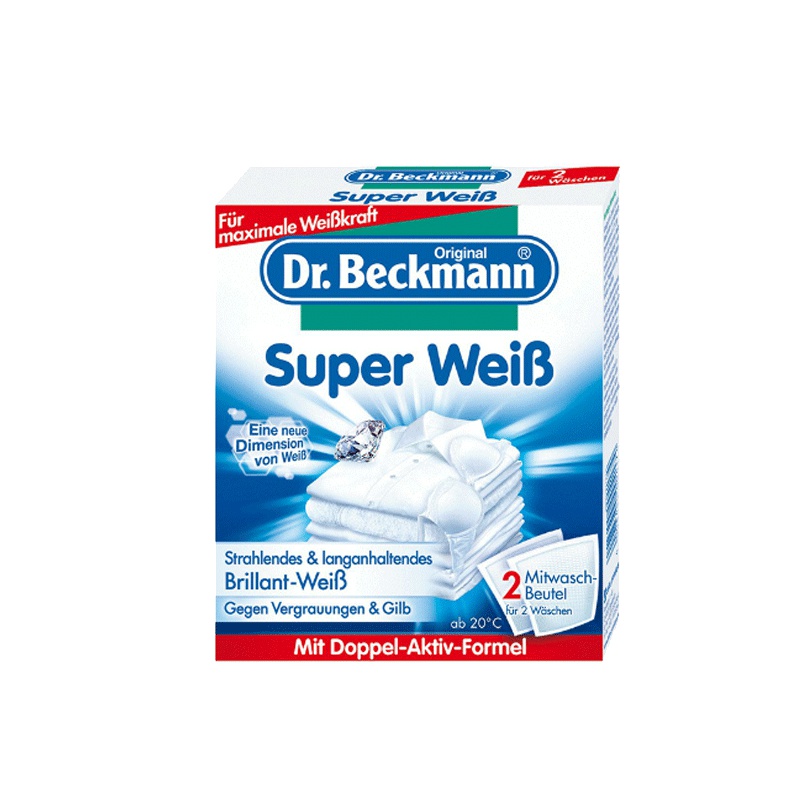 [德国进口]Dr. Beckmann贝克曼博士 衣物亮色漂白剂 2x40g 合计0.08kg 洗衣粉/凝珠辅助清洁