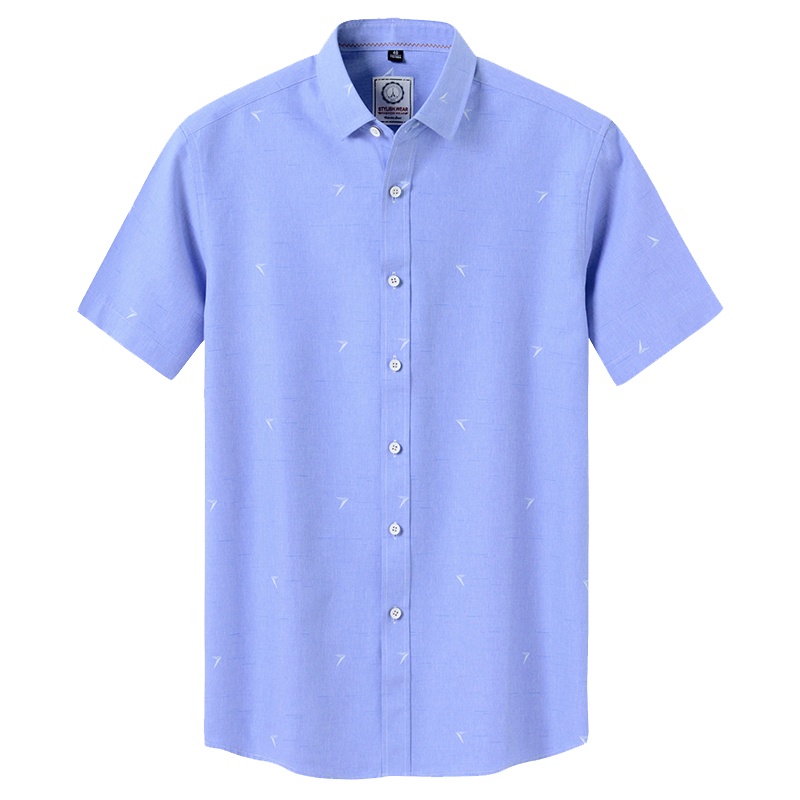 红豆相思鸟男装当季新品两色商务休闲百搭男士短袖衬衫