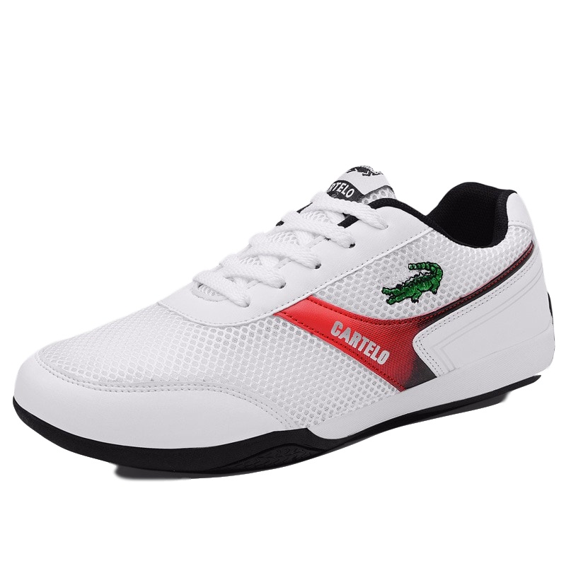 卡帝乐鳄鱼(CARTELO)夏季男士网面透气休闲男鞋韩版百搭时尚板鞋运动鞋