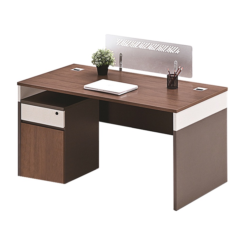 [藏书阁]职员办公桌员工位桌卡座简约现代单人位屏风办公桌