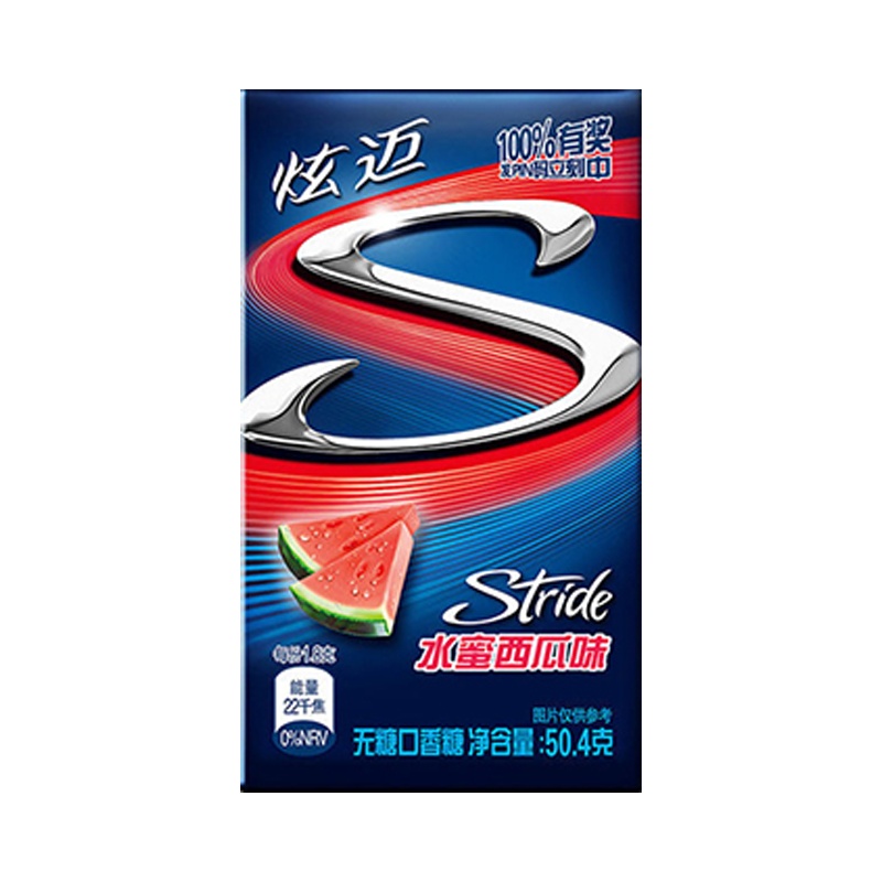 [王一博代言]炫迈 无糖口香糖(水蜜西瓜味味)50.4g(新老包装随机发货)