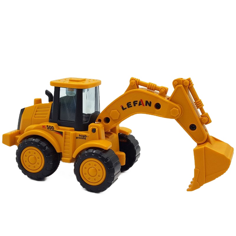 惯性挖掘机儿童玩具益智铲车耐摔工程车男孩宝宝挖土机 168-51随机一只