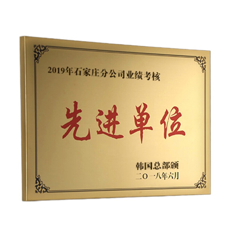 谋福 CNMF538 铜牌定制标牌腐蚀门头招牌匾制作 30*40哑光钛金 (一块装)