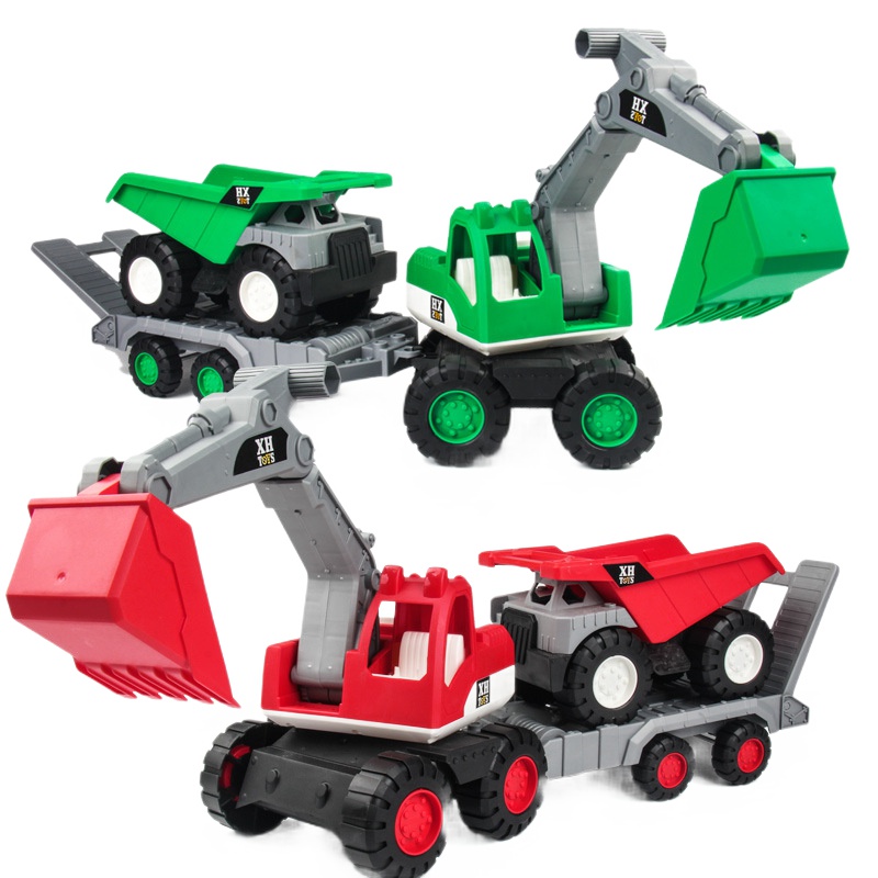 大中号挖掘机玩具儿童玩具男孩玩具车工程车套装翻斗车挖挖机挖土机