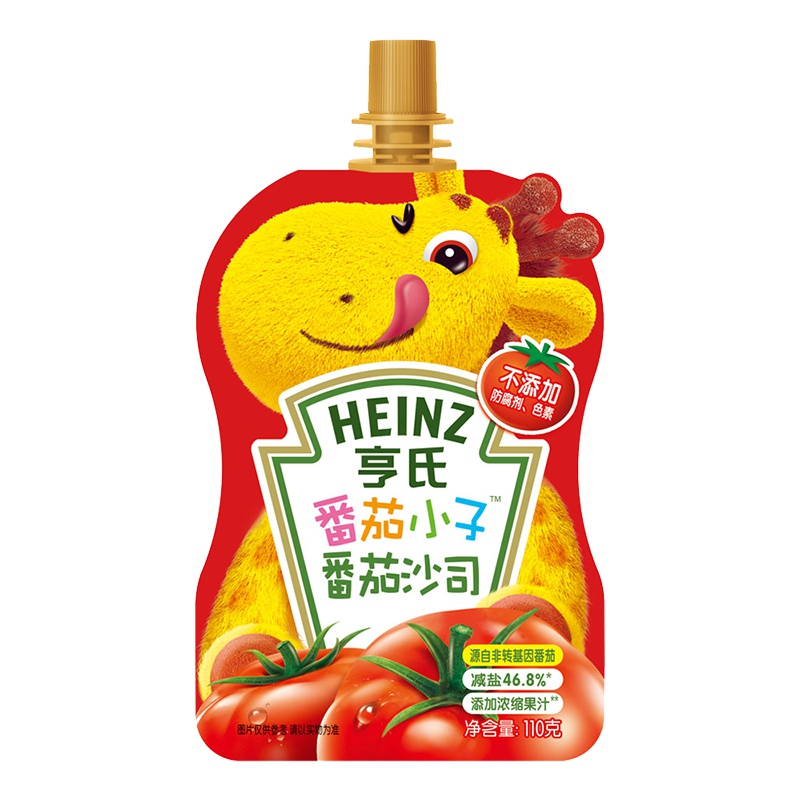 Heinz亨氏番茄小子番茄沙司110g 3岁以上适用