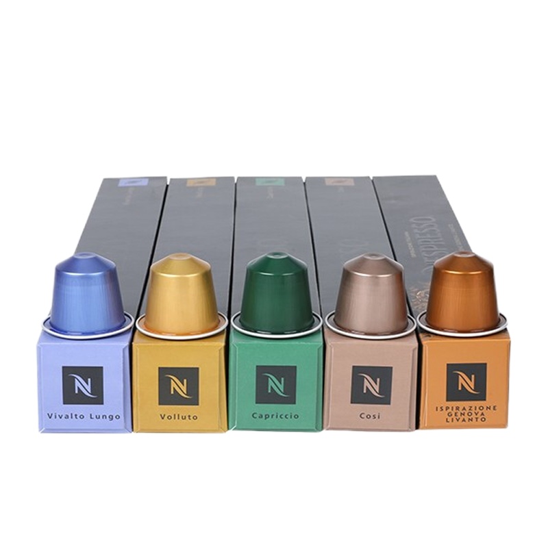 胶囊咖啡机套装含50颗咖啡胶囊 C40 红色及温和淡雅5条装