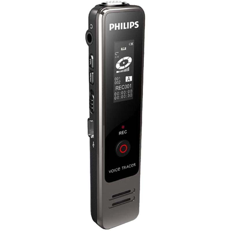 飞利浦（PHILIPS）VTR5000 4GB 学习记录 时尚小巧 数字降噪录音笔