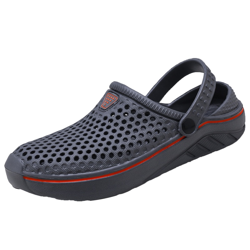 羊骑士半拖鞋男夏季无后跟包头凉拖越南潮拖洞洞鞋懒人豆豆鞋男百搭凉鞋