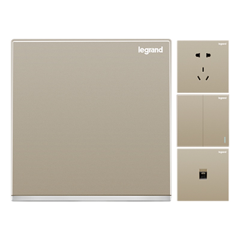 罗格朗110型地插底盒防水暗盒布线盒加厚地插通用金属布线盒