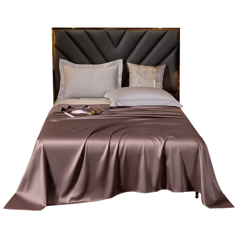 素风家纺 60支全棉贡缎床单单件纯棉纯色1.2/1.5/1.8m床单人双人2.0米被单