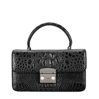 【顺丰配送】新款鳄鱼皮女手提包时尚鳄鱼皮单肩包简约斜挎包女真皮小方包NB214012