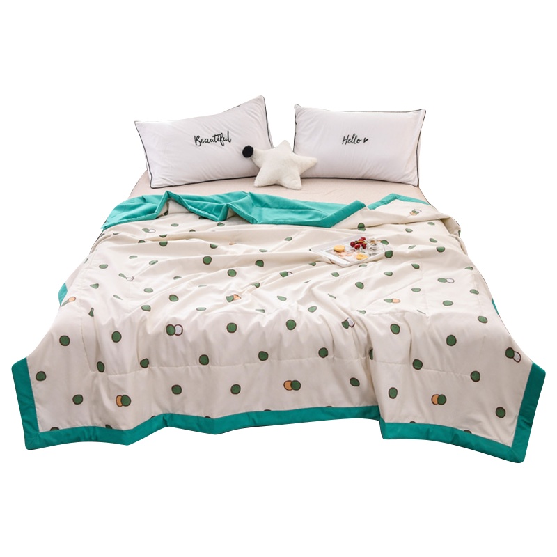 泰念(Tai nian)洛卡棉印花夏被/空调被儿童夏凉被可机洗被芯夏天薄被子儿童学生宿舍盖被1.5m床被子