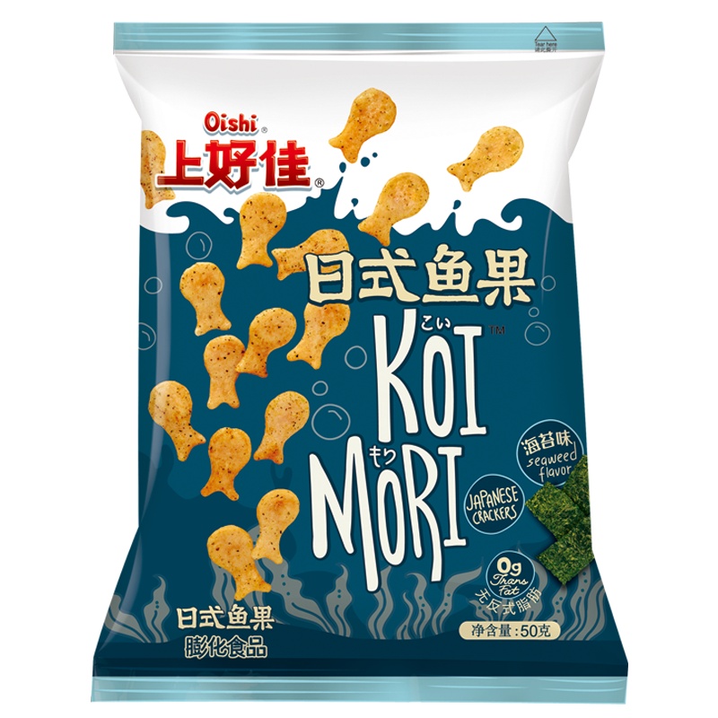 上好佳日式鱼果海苔 膨化食品 50g