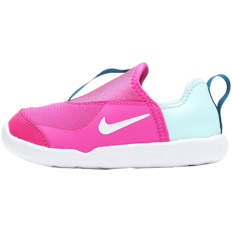 耐克女小童休闲鞋时尚低帮一脚蹬拼接撞色运动鞋AQ3113