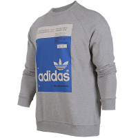 阿迪达斯(adidas)三叶草秋季男士常规款圆领套头运动卫衣DH4785
