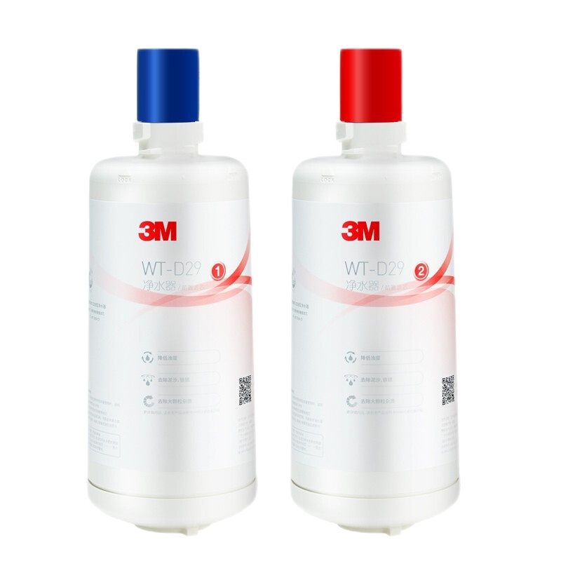3M净水器WT-D29滤芯家用厨房直饮机净水机自来水净水配件 前置+后置滤芯一套(目前是拆新机器滤芯)