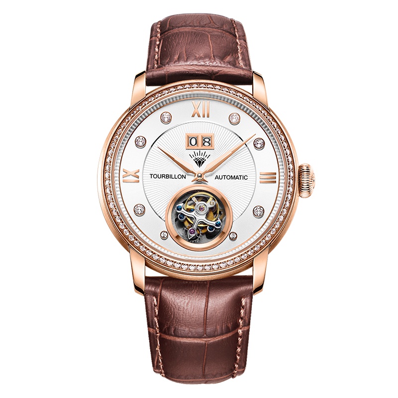 钻石牌（DIAMOND）手表天晷系列男士陀飞轮尊贵商务时尚自动机械表TB003机械表男