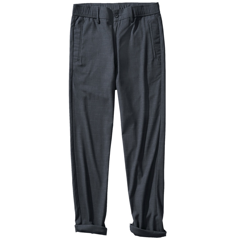 千纸鹤男士裤子2019夏季新款韩版潮流纯色休闲直筒九分裤男70118