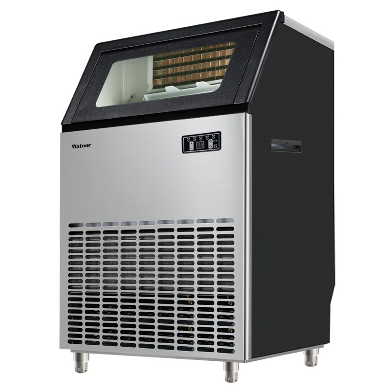 沃拓莱制冰机商用奶茶店150kg公斤全自动自来水进水大型商用制冰机冰块机