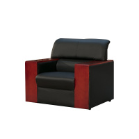 欧宝美办公沙发接待沙发商务沙发组合实木扶手