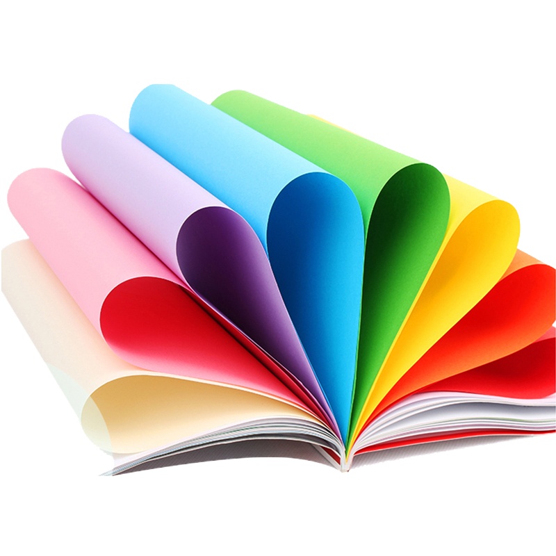 齐心 80克A3粉色彩纸