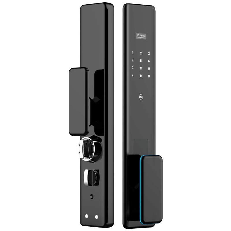 因硕S080全自动指纹锁家用防盗门智能锁刷卡远程APP电子门密码锁