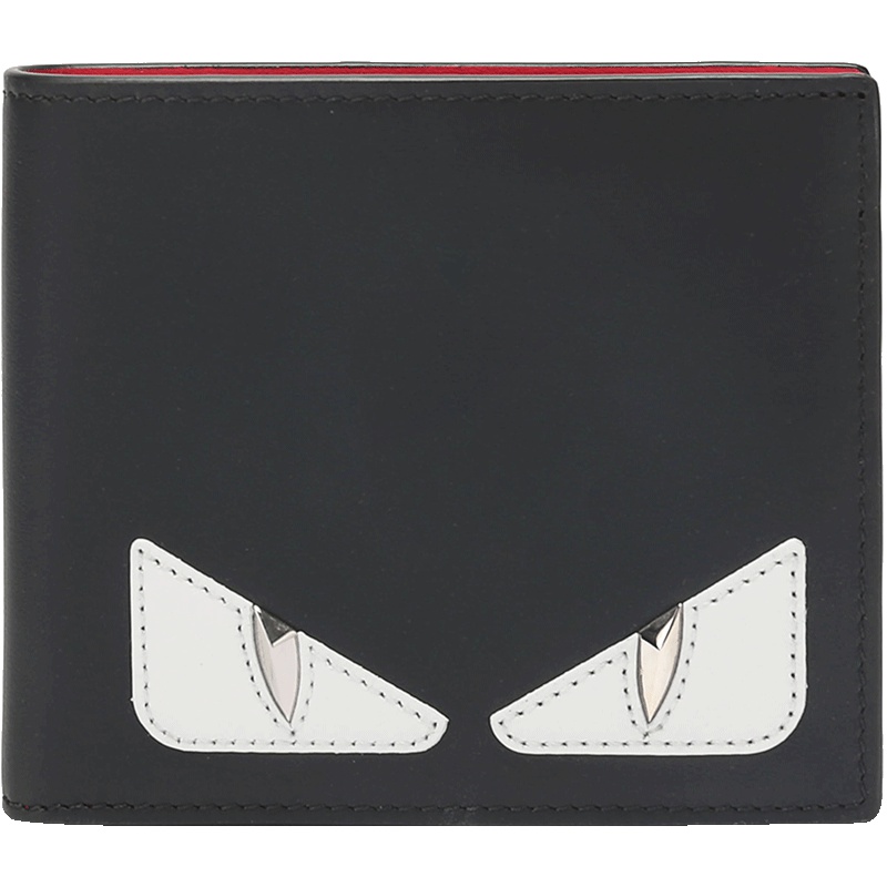 FENDI 男士眼睛图案牛皮短款钱包钱夹 7M0169 A3DO