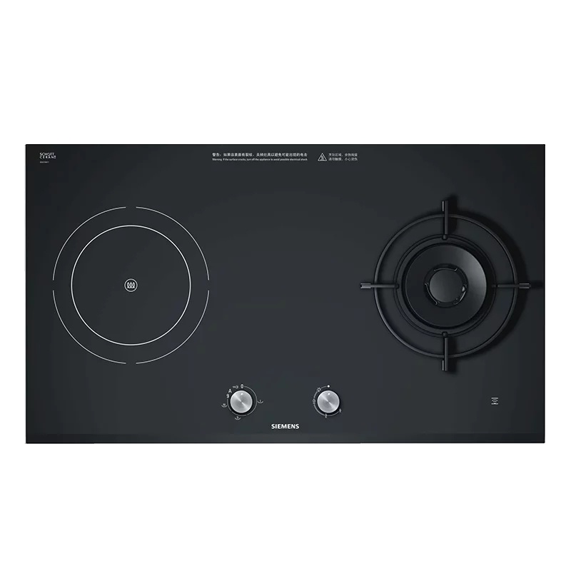 西门子燃气灶嵌入式肖特微晶玻璃面板 易清洁 EL75K267MX