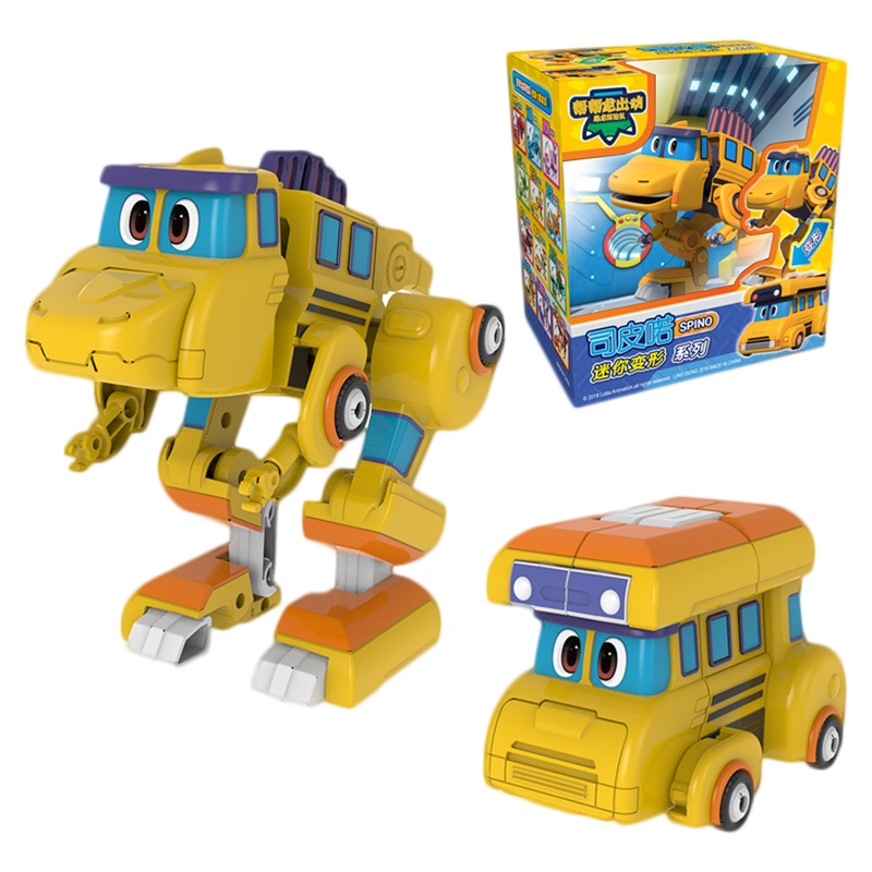 灵动创想(LDCX)帮帮龙出动 幼儿早教益智儿童玩具变形机器人迷你变形系列-司皮喏5998