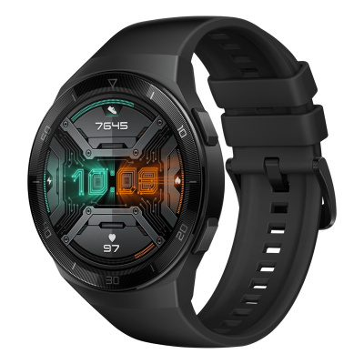 华为/HUAWEI WATCH GT 2e 智能手表 麒麟芯片 两周续航 百种运动类型 音乐播放 多彩表盘 运动款 曜石黑(46mm)