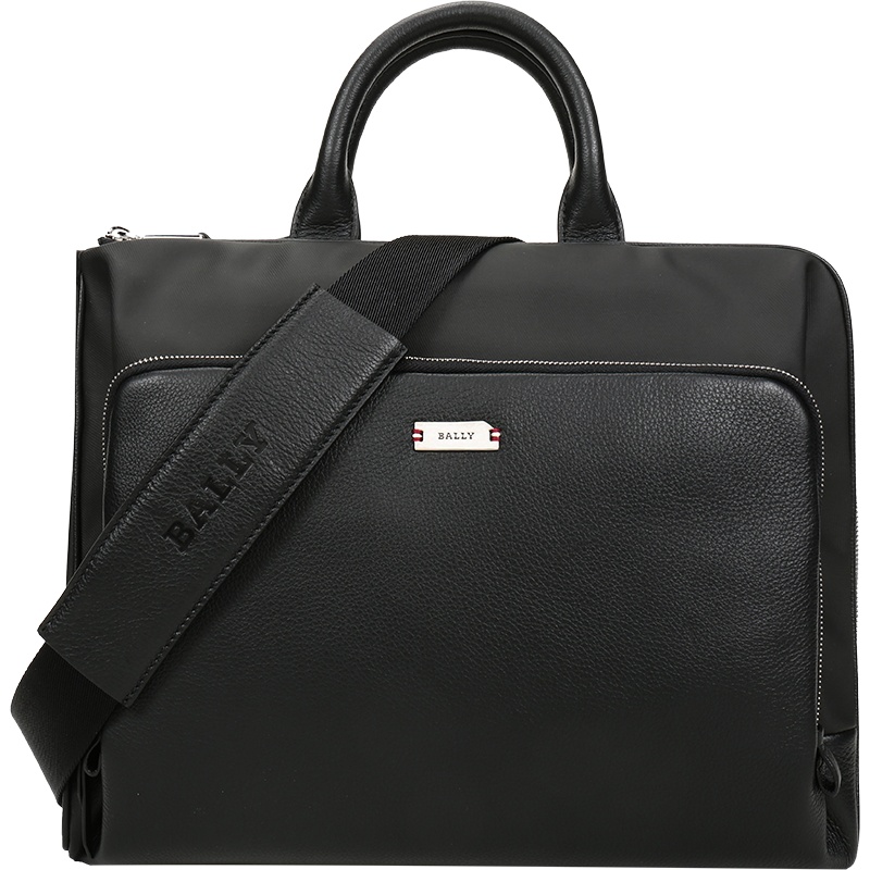 BALLY 巴利 男士 合成面料配皮手提单肩斜挎包公文包 VALDIO