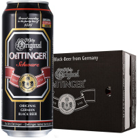 德国原装进口 奥丁格(OETTINGER)黑啤酒500ML*24罐 整箱装