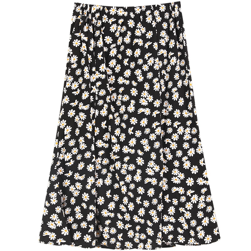 【新款】妖精的口袋小雏菊碎花半身裙女2020夏中长款鱼尾裙子